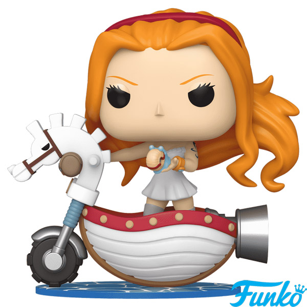 Funko POP #128 Rides Deluxe One Piece Nami with White Hobby Horse Exclusive Figure